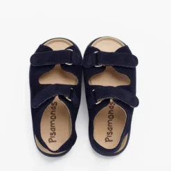 Sandalias unisex serraje tiras frontales adherentes