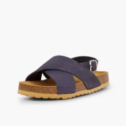 Sandalias unisex tiras cruzadas en Nobuck