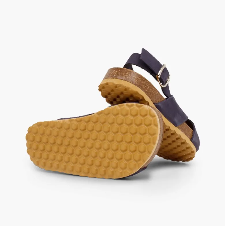 Sandalias unisex tiras cruzadas en Nobuck