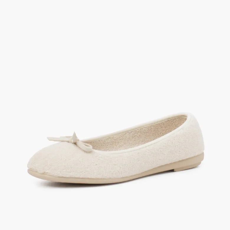 Zapatilla casa bailarina rizo toalla