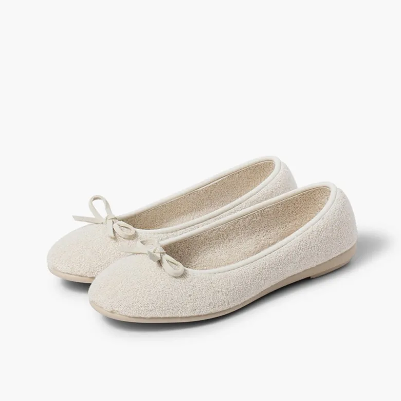 Zapatilla casa bailarina rizo toalla