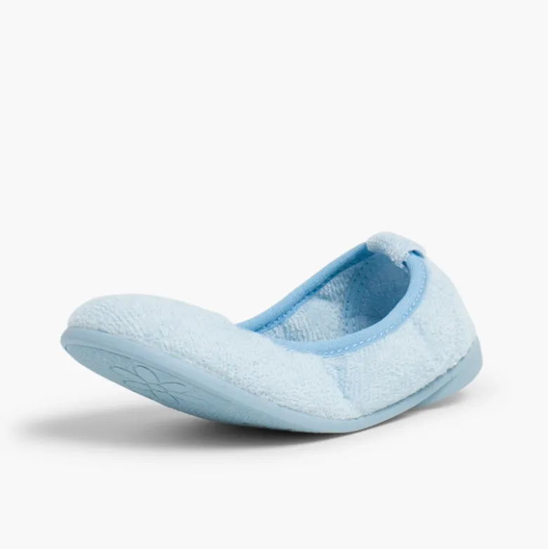 Zapatilla Casa Niña Rizo Toalla Bailarina