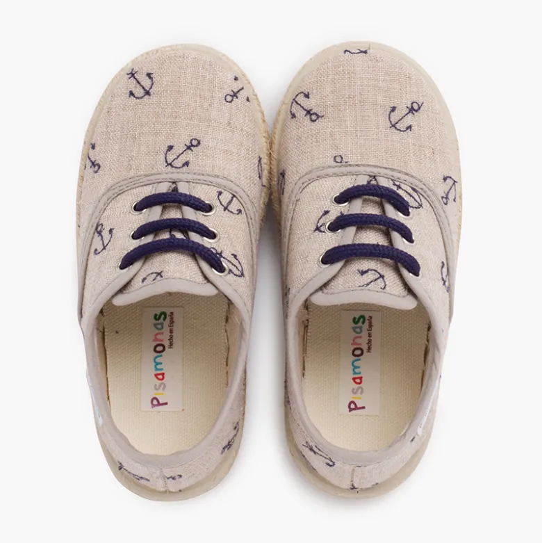 Zapatillas Anclas Cordones de Colores