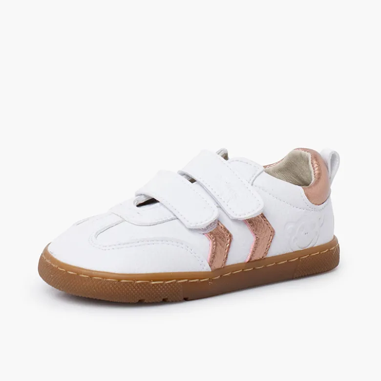 Zapatillas Barefoot bandas laterales metalizadas