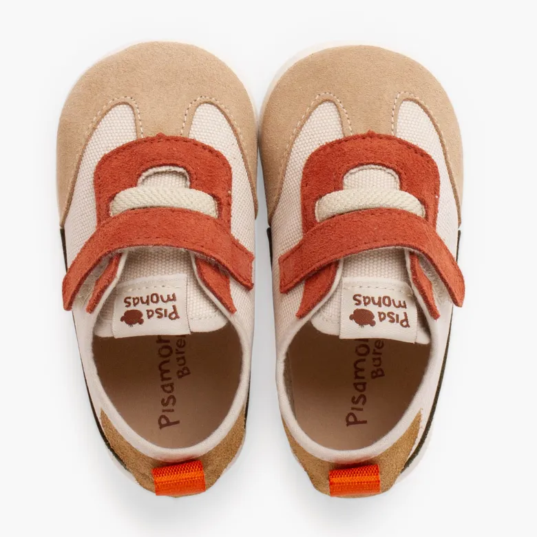Zapatillas barefoot cordón elástico tira adherente