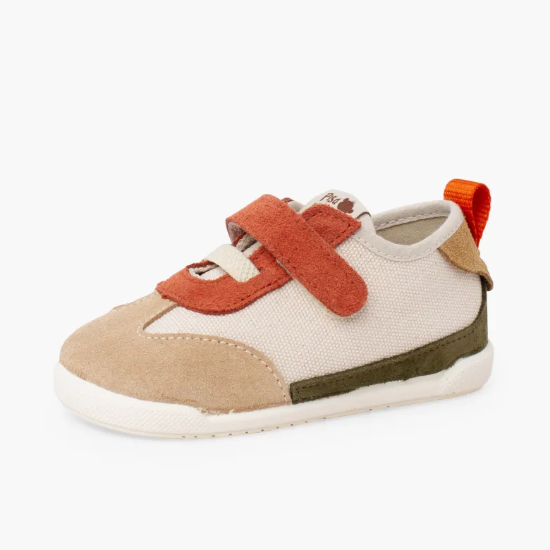 Zapatillas barefoot cordón elástico tira adherente
