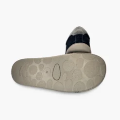 Zapatillas barefoot efecto serraje cordones contraste