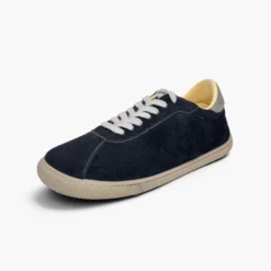 Zapatillas barefoot efecto serraje cordones contraste
