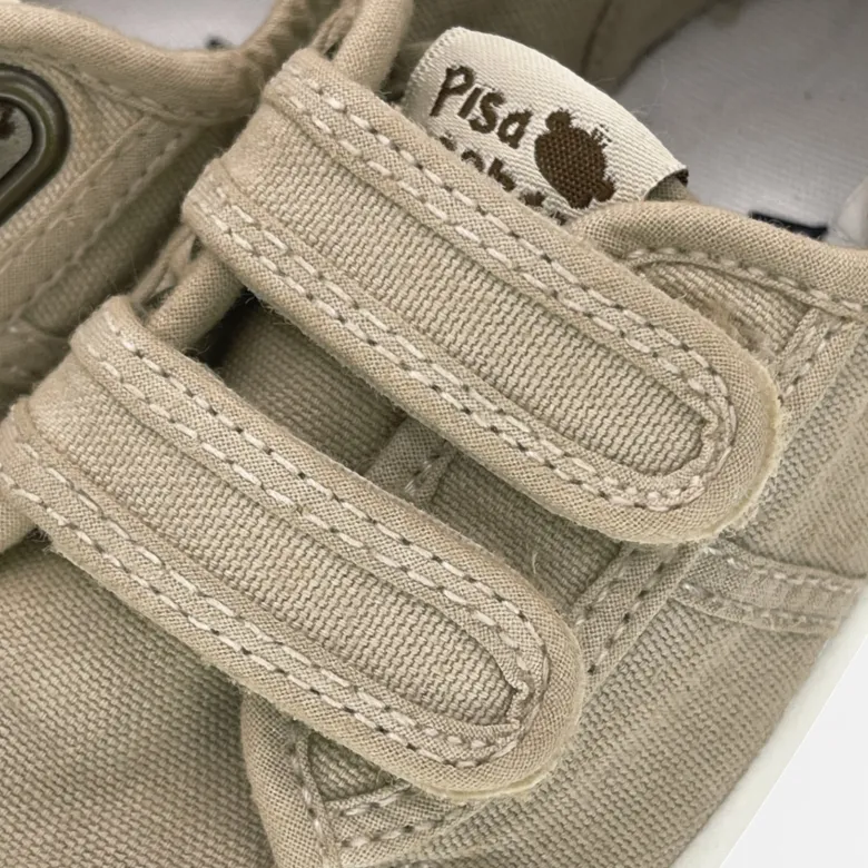 Zapatillas barefoot lona lavada tiras adherentes