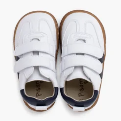 Zapatillas Blancas Barefoot niños bandas laterales