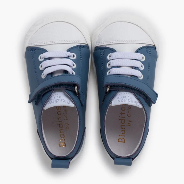 Zapatillas Blanditos Cordones y Tira Adherente