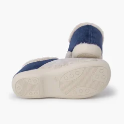 Zapatillas casa pana forro pelito
