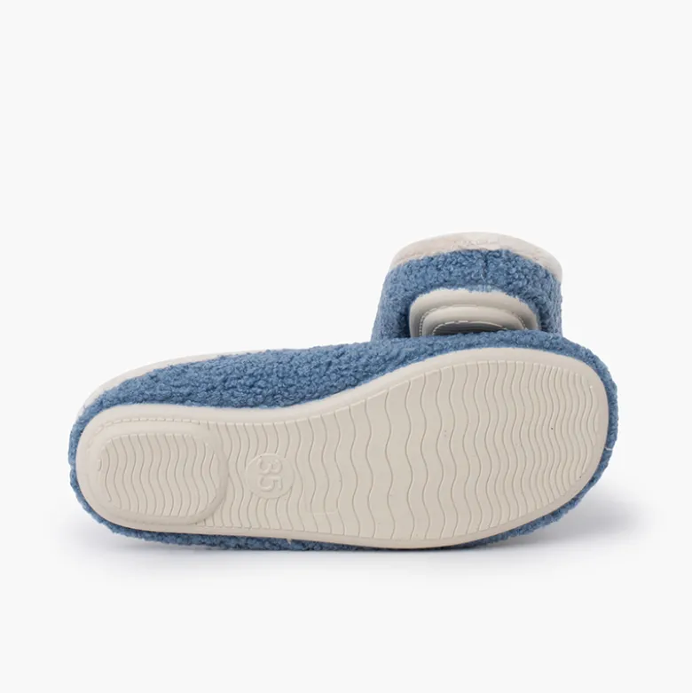 Zapatillas casa zueco borreguito