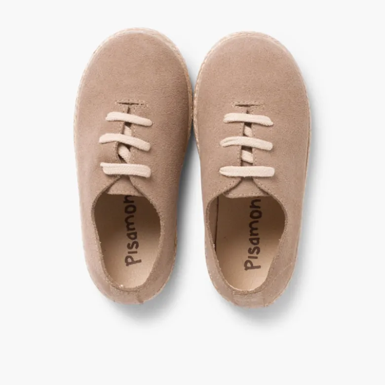 Zapatillas Cordones Serraje y Yute Niños