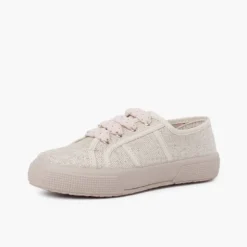 Zapatillas lino brillo mujer y niña