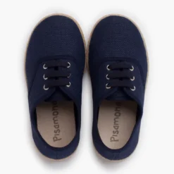 Zapatillas lino cordones suela alpargata