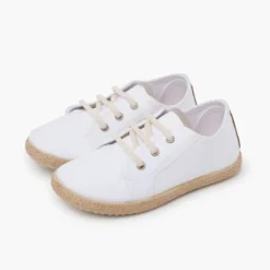 Zapatillas lona cordones tipo alpargata