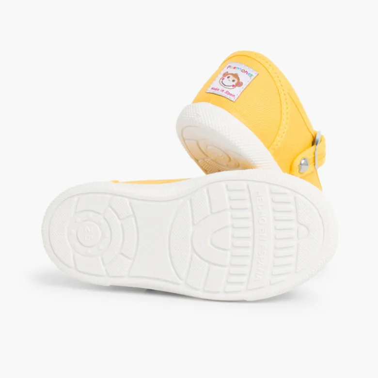 Zapatillas Lona Niños Puntera Goma Tipo Pepitos