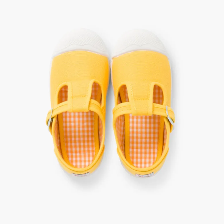 Zapatillas Lona Niños Puntera Goma Tipo Pepitos