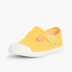 Zapatillas Lona Niños Puntera Goma Tipo Pepitos
