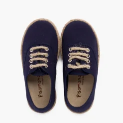 Zapatillas niños suela y cordones yute