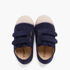 Zapatillas pana puntera goma y doble cierre