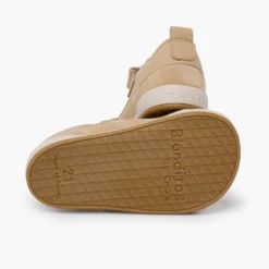 Zapatillas piel puntera cordones elásticos Blanditos