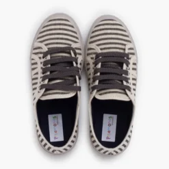 Zapatillas rayas suela ancha