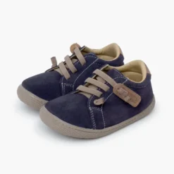 Zapatillas serraje barefoot cordones elásticos