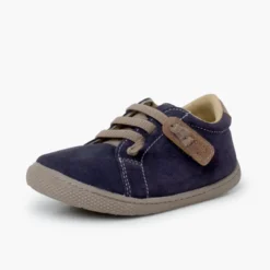 Zapatillas serraje barefoot cordones elásticos