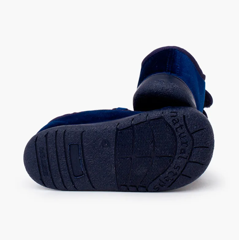 Zapatillas terciopelo barefoot doble tira adherente