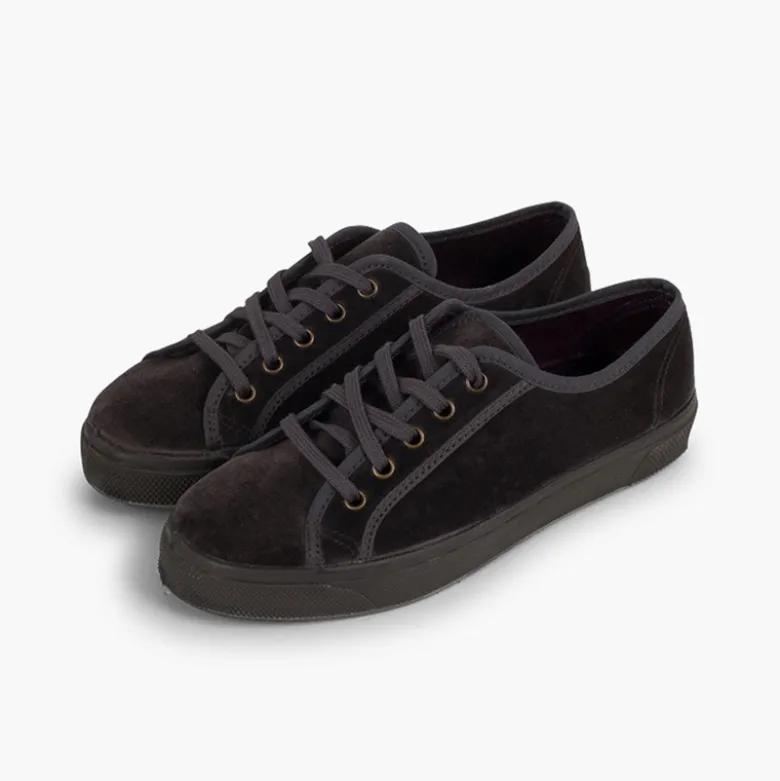 Zapatillas terciopelo plataforma mujer y niña