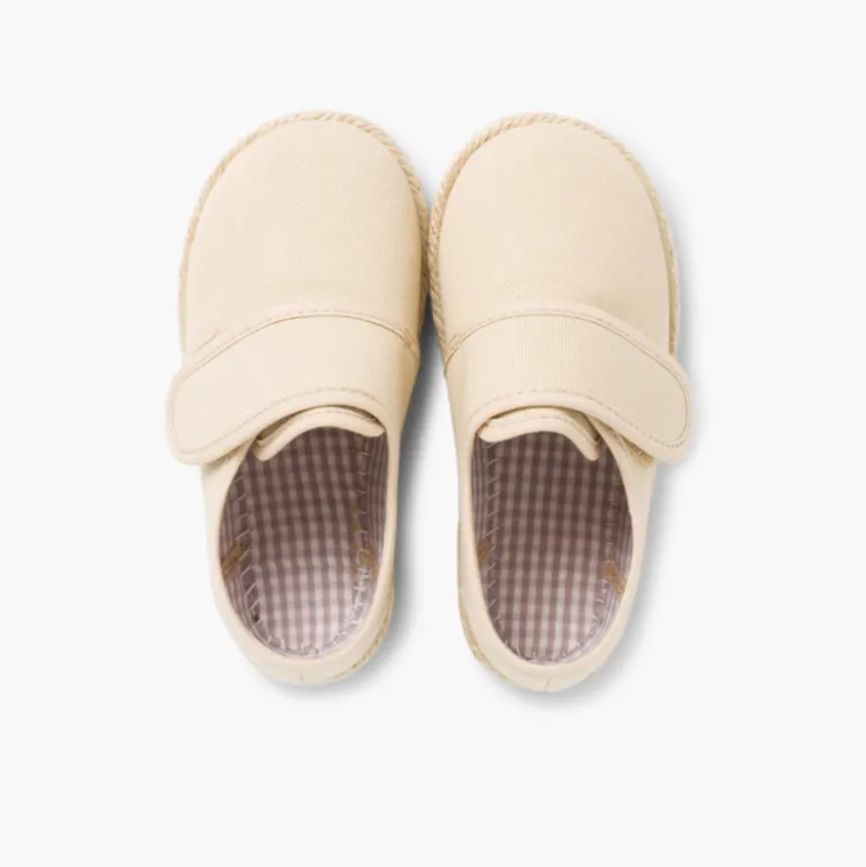 Zapato Blucher cinta adhesiva Suela Alpargata