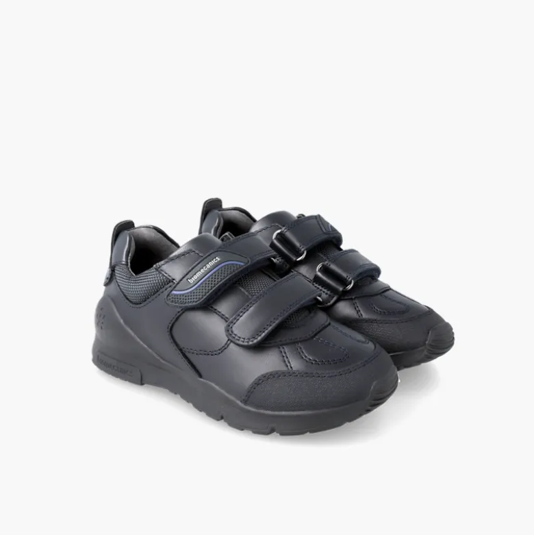 Zapato deportivo colegial Biomecanics doble cierre adherente