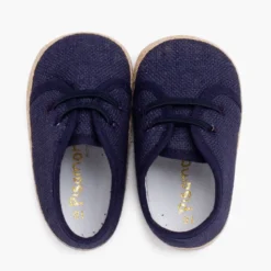 Zapatos bebé lino y yute cordón elástico