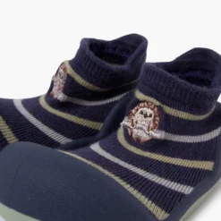Zapatos bebé puntera redondeada rayas Erizo