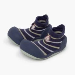 Zapatos bebé puntera redondeada rayas Erizo