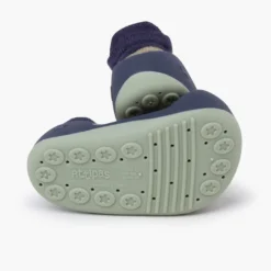 Zapatos bebé puntera redondeada rayas Erizo