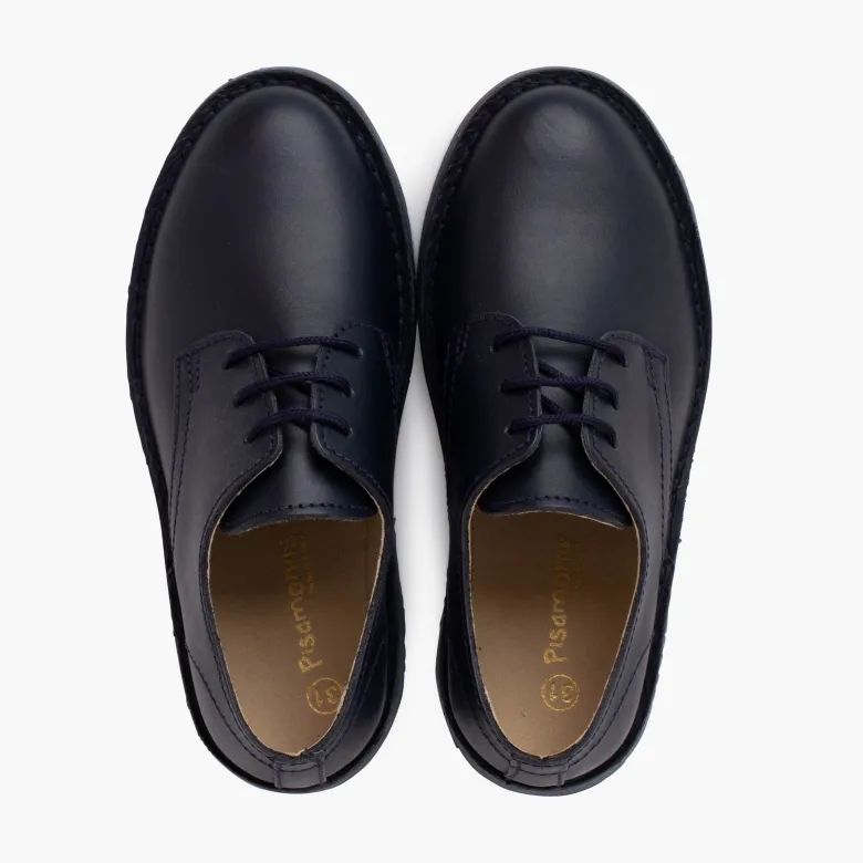 Zapatos blucher vestir piel niños