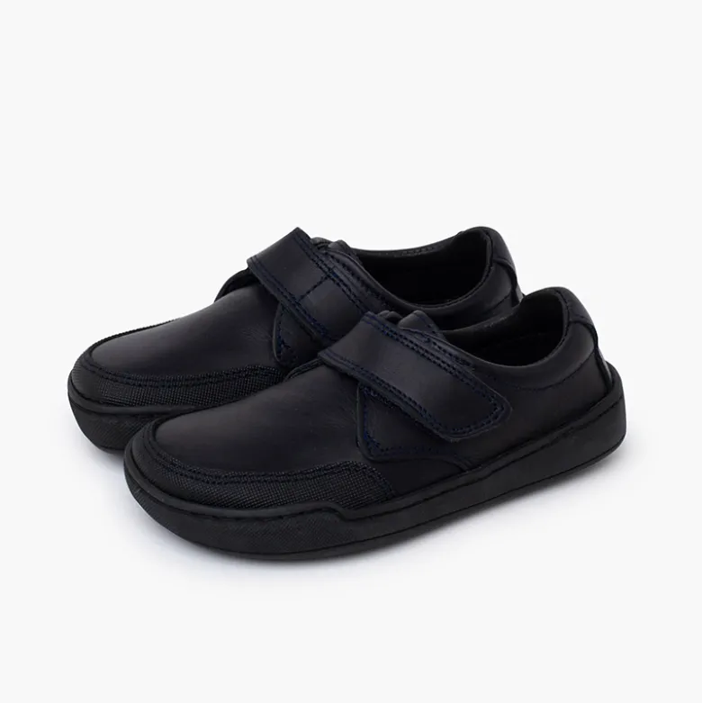Zapatos colegiales barefoot piel niño