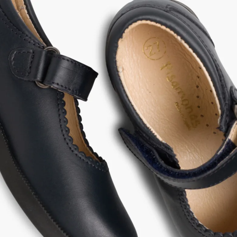 Zapatos Colegiales Merceditas Niña tira adherente