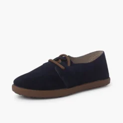 Zapatos cordones serraje suela caramelo