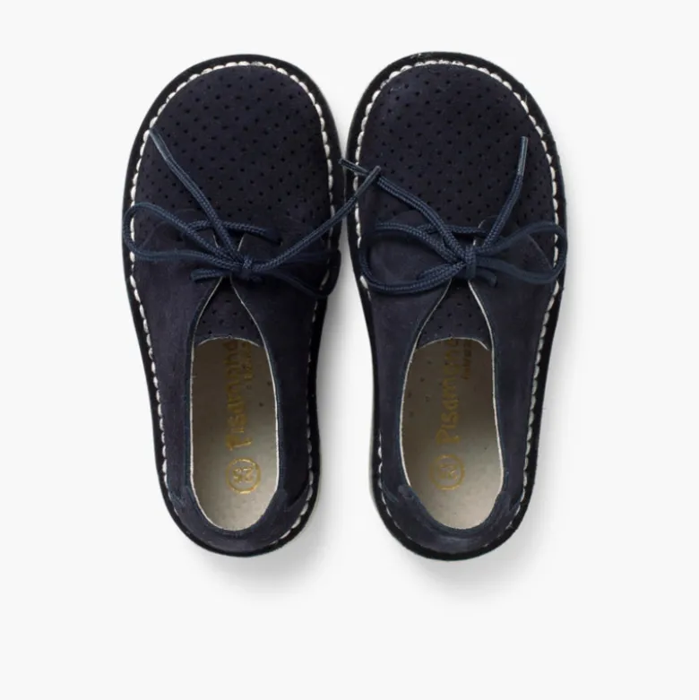 Zapato Serraje Blucher con Picado