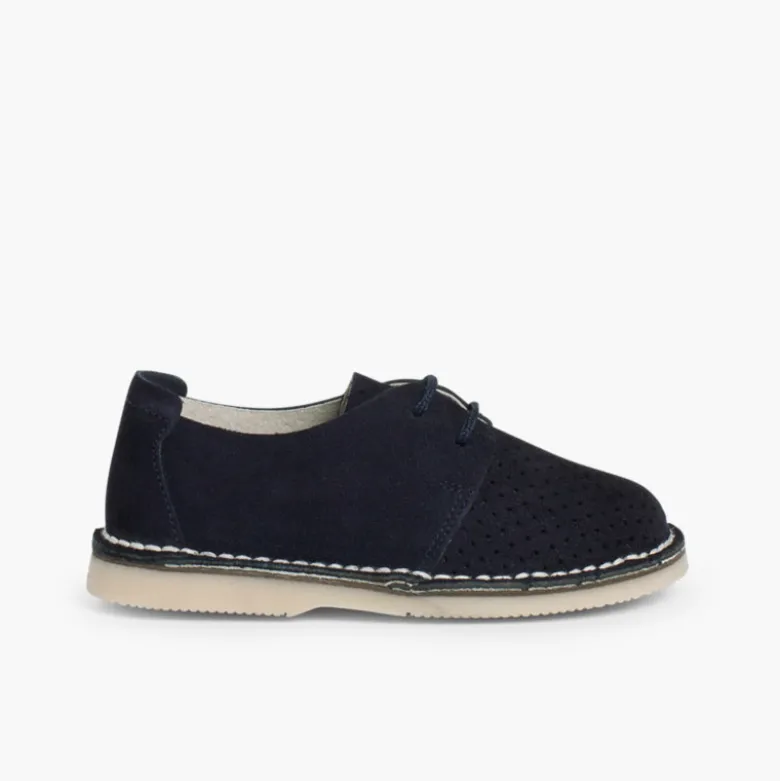 Zapato Serraje Blucher con Picado