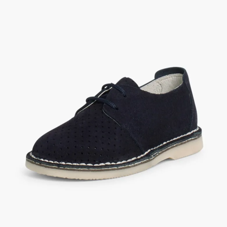 Zapato Serraje Blucher con Picado