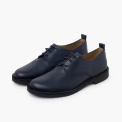 Zapatos niño blucher piel cordones