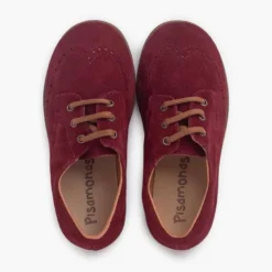 Zapatos oxford serraje suela caramelo