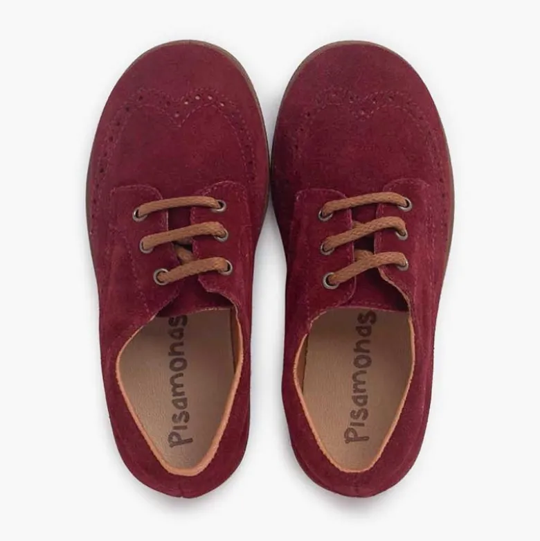 Zapatos oxford serraje suela caramelo