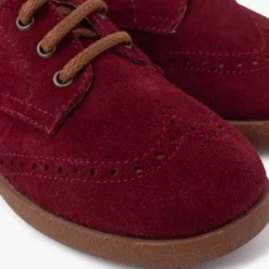 Zapatos oxford serraje suela caramelo