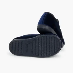 Zapato terciopelo cordón faya